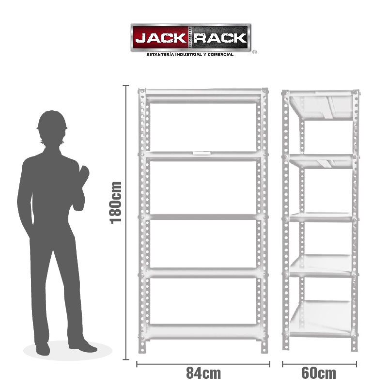 Estante 180 x 84 x 60 cm - ECM-460K - Imagen 4