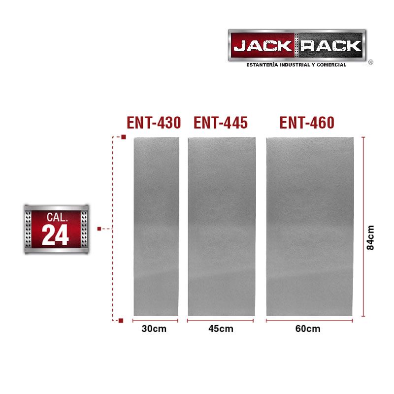 Entrepaño de 84 x 45 cm en Lamina Calibre 24 - ENT-445 - Imagen 2