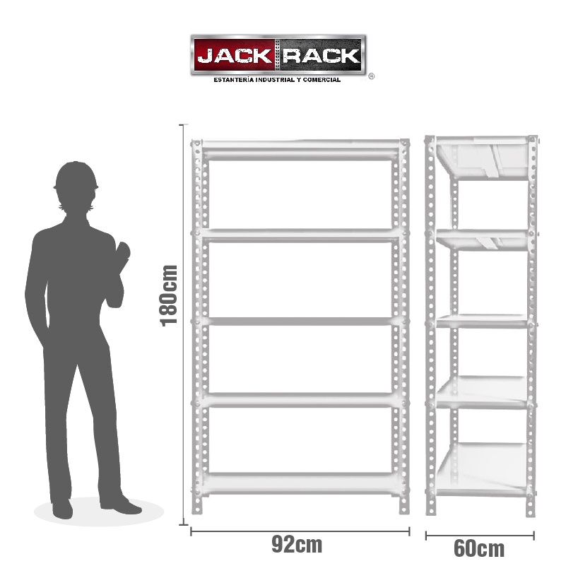 Estante 180 x 92 x 60 cm - ECP-600K - Imagen 4
