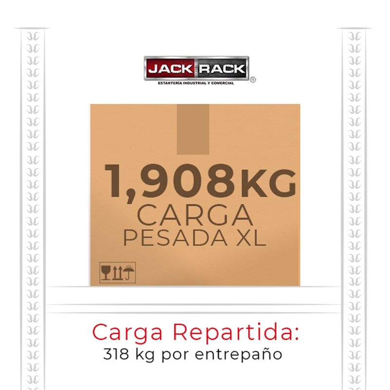 Estante 213 x 122 x 44.7 cm - ECPXL-1908K - Imagen 2