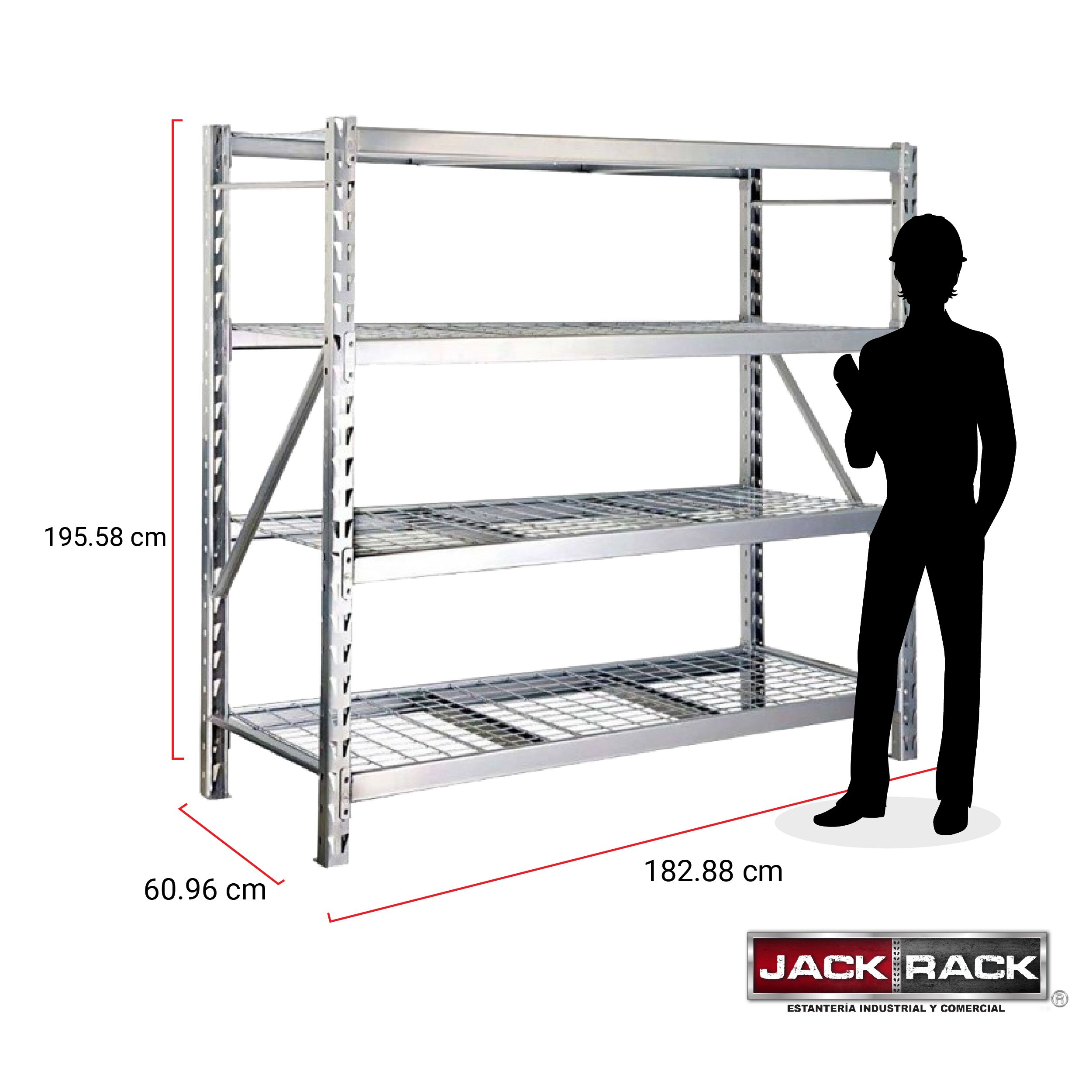 Rack 195.58 x 182.88 x 60.96 cm - RCEP-4536K - Imagen 3